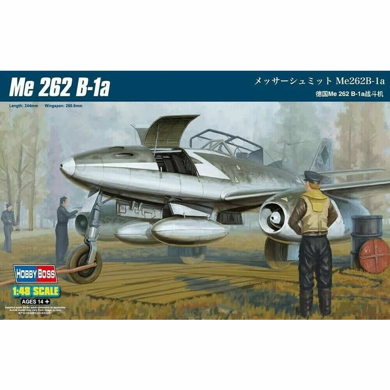 HBM80378 Me262B-1A 1/48 Scale Plastic Model Kit Hobby Boss (ONLINE ORDER ONLY)