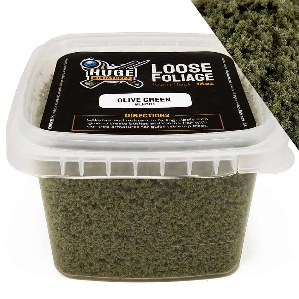 Huge Miniatures: Foam Flock - Olive Green