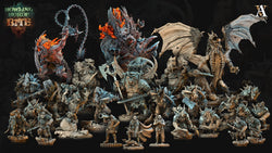 3D Printed Archvillain Games Howling Horde - Gnoll Brutes 28mm 32mm D&D (Online Only)
