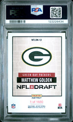 Graded 2025 Panini Instant Matthew Golden #NFLDN12 NFL Draft Night Rookie RC Football Card PSA 9 Mint (ONLINE ORDER ONLY)
