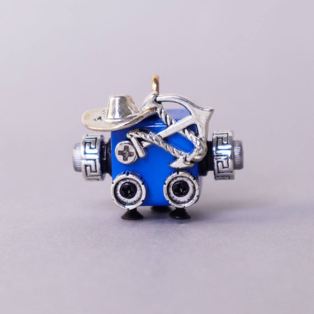 Handcrafted Wooden Bot Necklace, Keychain, or Mini Decor (ONLINE ORDER ONLY)
