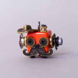 Handcrafted Wooden Bot Necklace, Keychain, or Mini Decor (ONLINE ORDER ONLY)