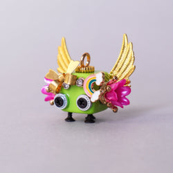 Handcrafted Wooden Bot Necklace, Keychain, or Mini Decor (ONLINE ORDER ONLY)