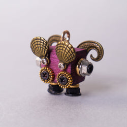 Handcrafted Wooden Bot Necklace, Keychain, or Mini Decor (ONLINE ORDER ONLY)