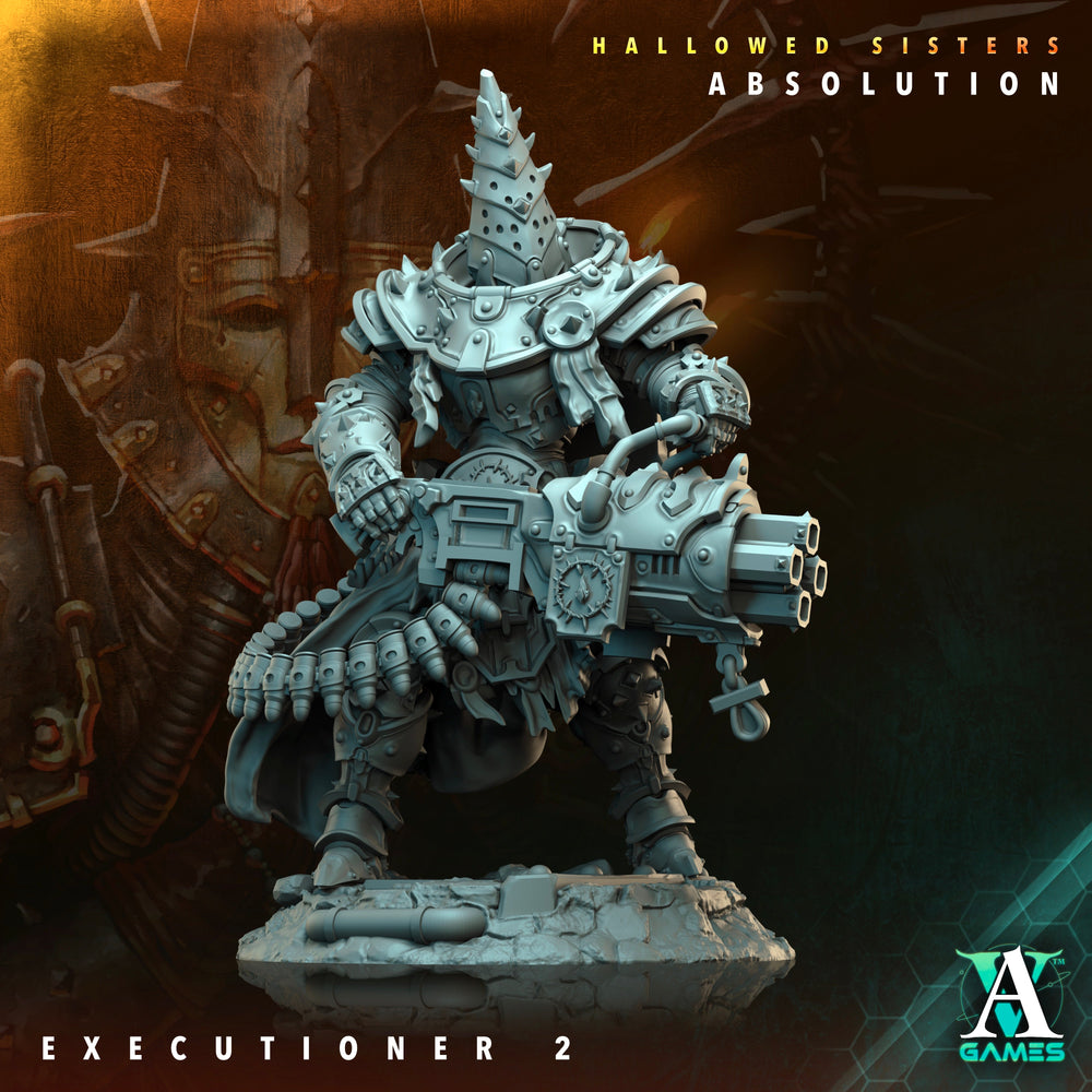 3D Printed Archvillain Games Hallowed Sisters Absolution - Executioner 28mm 32mm D&D (Online Only)