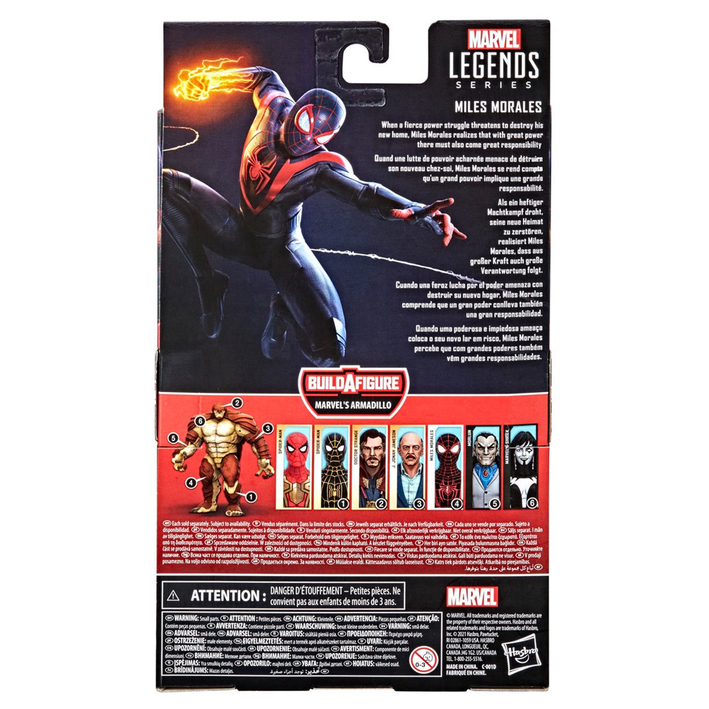 Marvel Legends: Spider-Man 3 - Miles Morales 6-Inch Action Figure (Armadillo Build-A-Figure) (ONLINE ORDER ONLY)