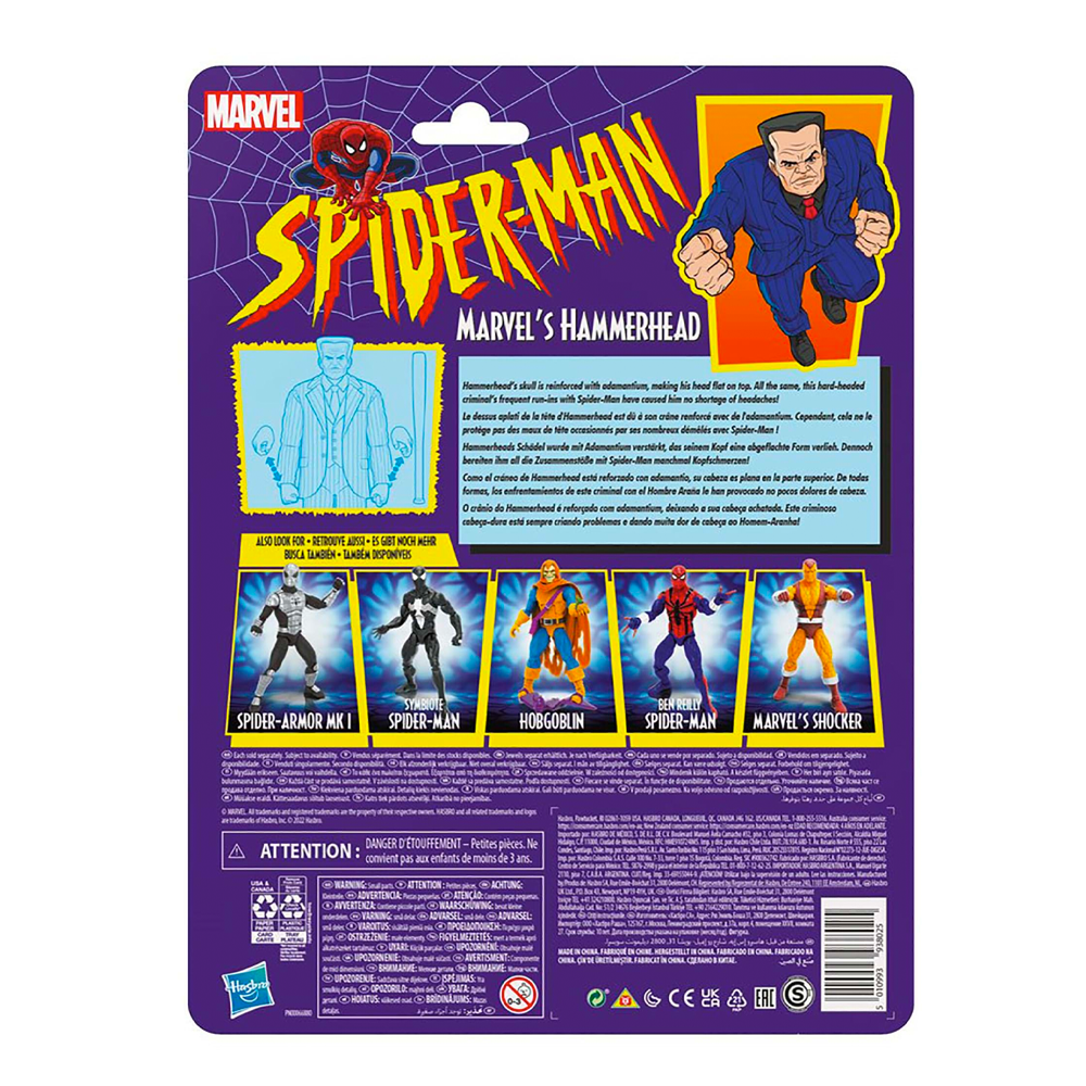 Retro Marvel Legends: Spider-Man - Hammerhead 6-Inch Action Figure (ONLINE ORDER ONLY)