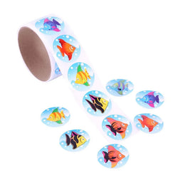 100pcs/1 roll reward stickers roll kids sticker scrapbooking star 3D cartoon characters funny Toys for Children (ONLINE ORDER ONLY)