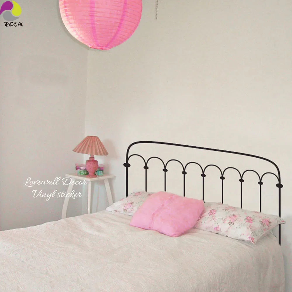 137cmx80cm Bed Headboard Wall Sticker Decal Vinyl Home Decor (Online Order Only)