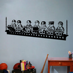 Cartoon Robot Vinyl Wall Stickers Kids Room Decor (ONLINE ORDER ONLY)