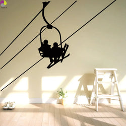 Extreme Sport Ski Wall Sticker Decal Skier Vinyl Home Decor (ONLINE ORDER ONLY)