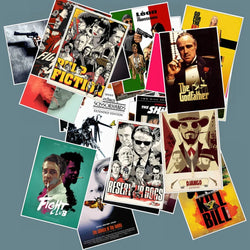 25pcs Classic Movie stickers For Luggage Laptop Art Painting Kill Bill Pulp Fiction Poster Stickers waterproof skateboard toy (Online Order Only)