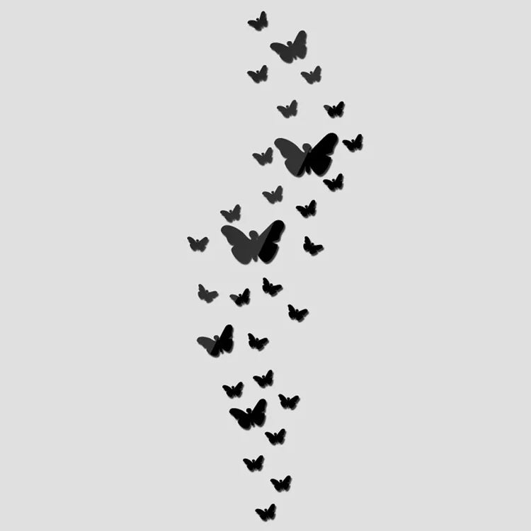 3D Mirror Butterfly Wall Stickers Set - Home & Wedding Decor (Online Order Only)