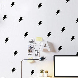 Tiny lightnings pattern wall decal ,Mini Lightning Decal Sticker kids baby room decor , 35 pcs per set (ONLINE ORDER ONLY)