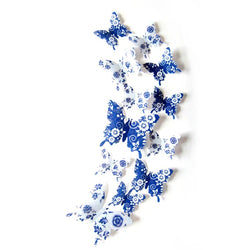 3D PVC Butterfly Wall Stickers - 12 Pcs Home Decor Wedding Gift (ONLINE ORDER ONLY)