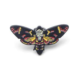 Deaths Head Moth Silence of the Lambs Enamel Pins Near Me (ONLINE ORDER ONLY)
