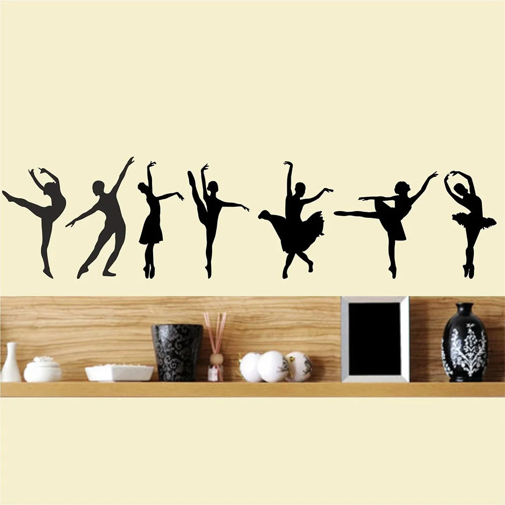 Ballet Dancer Wall Sticker Set - Kids Room Dance Decor Vinyl Art (Online Order Only)