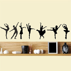 Ballet Dancer Wall Sticker Set - Kids Room Dance Decor Vinyl Art (Online Order Only)