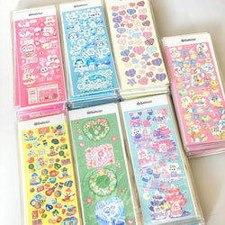 1pcs Kawaii Animals Laser Stickers Scrapbooking Decorative Cute Sticker Korean DIY Diary Album Stick Label School Stationery (Online Order Only)