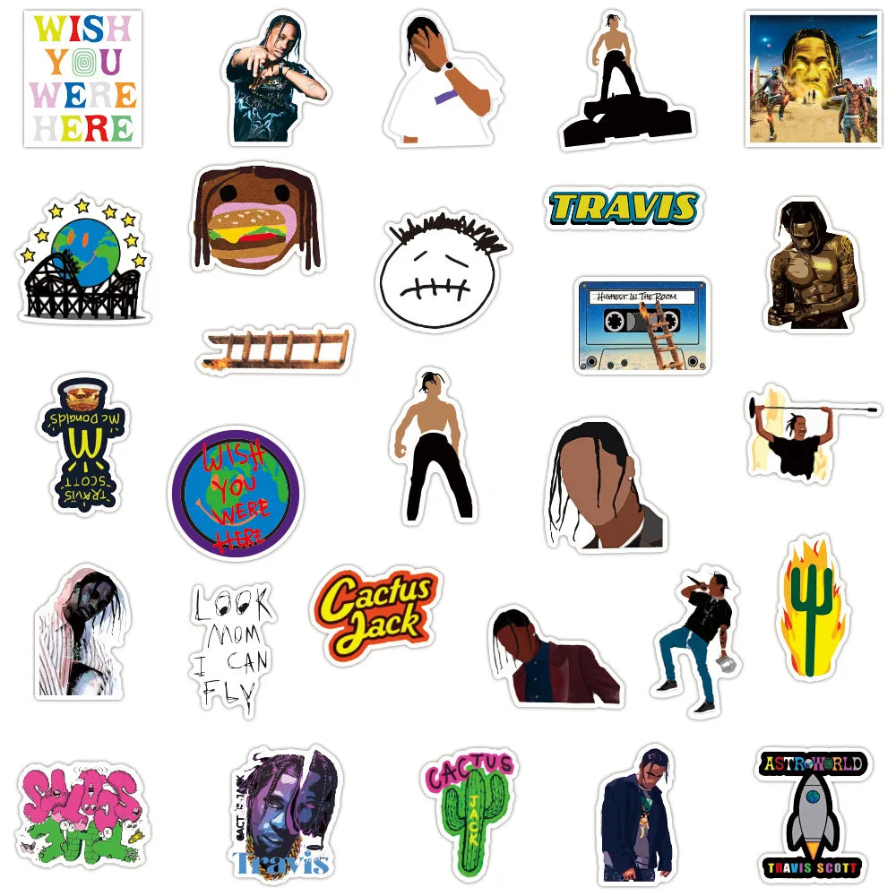 Rapper Travis Sticker Packs (ONLINE ORDER ONLY)
