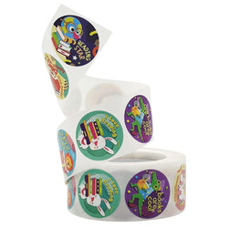 100-500pcs Reward Motivational Stickers Cartoon Animal Kids Toy Circus Elephant Lion Monkey Dolphin Stickers For Children Gifts (Online Order Only)