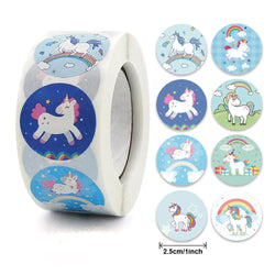 Unicorn Sticker Animal Reward Sticker Children Cute Pattern School Teacher Supplies 500pcs Inch Cute Encouragement Sticker (Online Order Only)