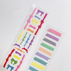 Fresh Simple Laser Sticker Idol Card DIY Material Scrapbooking Decorative Sticker Diary Album Stick Label Korean Stationery (ONLINE ORDER ONLY)