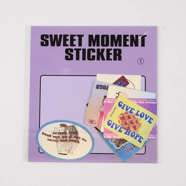 American Retro Bear Butterfly Decor Stickers Scrapbooking Stick Label Diary Album Stickers Kawaii Stationery Laser Stickers Gift (Online Order Only)