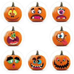 100-500pcsHalloween Pumpkin Ghost Round Handmade Packaging Sealing Label Sticker DIY Halloween Gift Stickers Halloween Decor (Online Order Only)