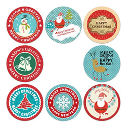100-500pcs Merry Christmas Handmade Sticker Card Box Package Thank You Seal Label Wedding Party Supplies (Online Order Only)