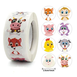 500pcs Animals Cartoon Stickers For Kids Classic Toys Sticker School Teacher Reward Sticker Various Styles Designs Pattern (ONLINE ORDER ONLY)