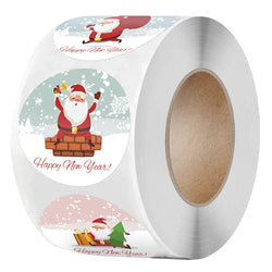 100-500Pcs Merry Christmas Stickers Festival Gift Packaging Seal Labels for New year decor, Greeting cards, Candy bags Stickers (ONLINE ORDER ONLY)