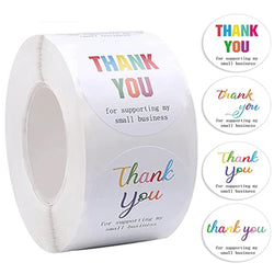 500pcs/roll Thank You Stickers Label Exquisite Design Adhesive Envelope Seals Stickers Appreciation Cards for Wedding Birthday (ONLINE ORDER ONLY)