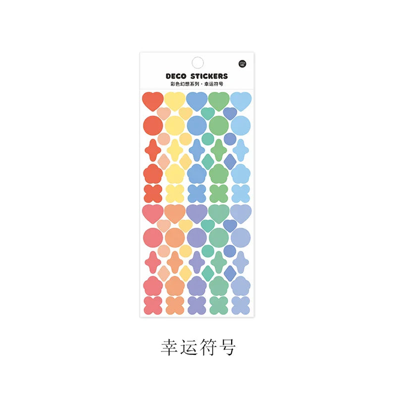 Colorful Fantasy Series Sticker Scrapbooking Decorative Sticker DIY Diary Album Stick Label INS Kawaii Stationery (ONLINE ORDER ONLY)