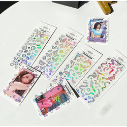 Cute Bubble Whale Bronzing Silver Sticker Aesthetics Decorative Scrapbooking Stickers School Supplies Diary Material Stickers (Online Order Only)