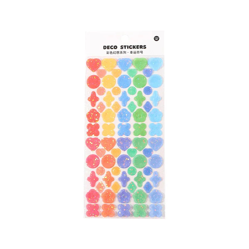Colorful Fantasy Series Sticker Scrapbooking Decorative Sticker DIY Diary Album Stick Label INS Kawaii Stationery (ONLINE ORDER ONLY)