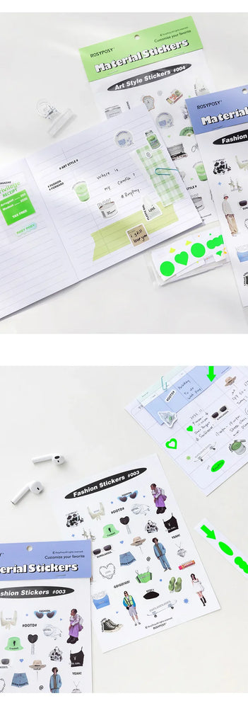 17Pcs Cute Animal Sticker ins DIY Decoration Ablum Diary Scrapbooking Journal Adhesive Sticker Stationery Art Crafts (ONLINE ORDER ONLY)