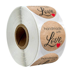 100-500pcs Love Shaped Label Sticker Scrapbooking Gift Packaging Seal Birthday Party Wedding Supply Stationery Sticker (Online Order Only)