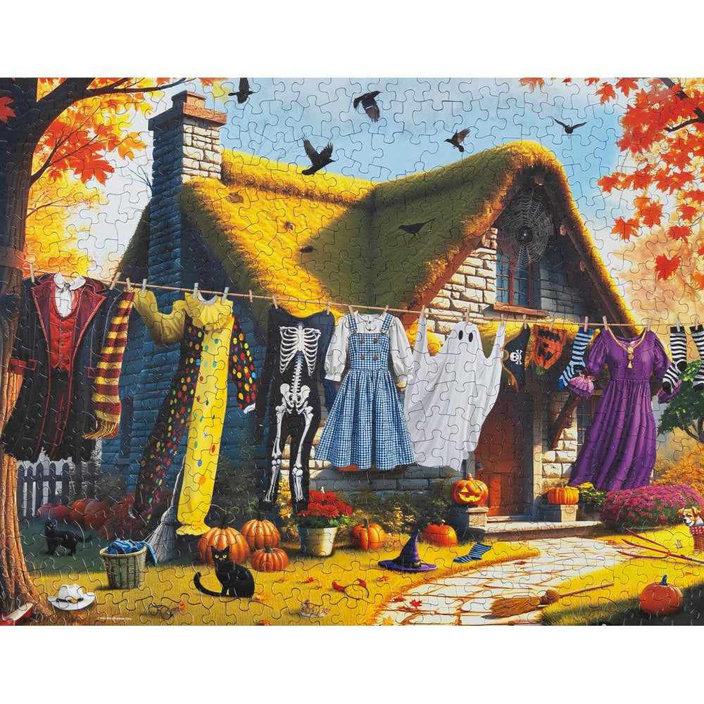 Halloween Laundry Day 500 Piece Jigsaw Puzzle Springbok (ONLINE ORDER ONLY)
