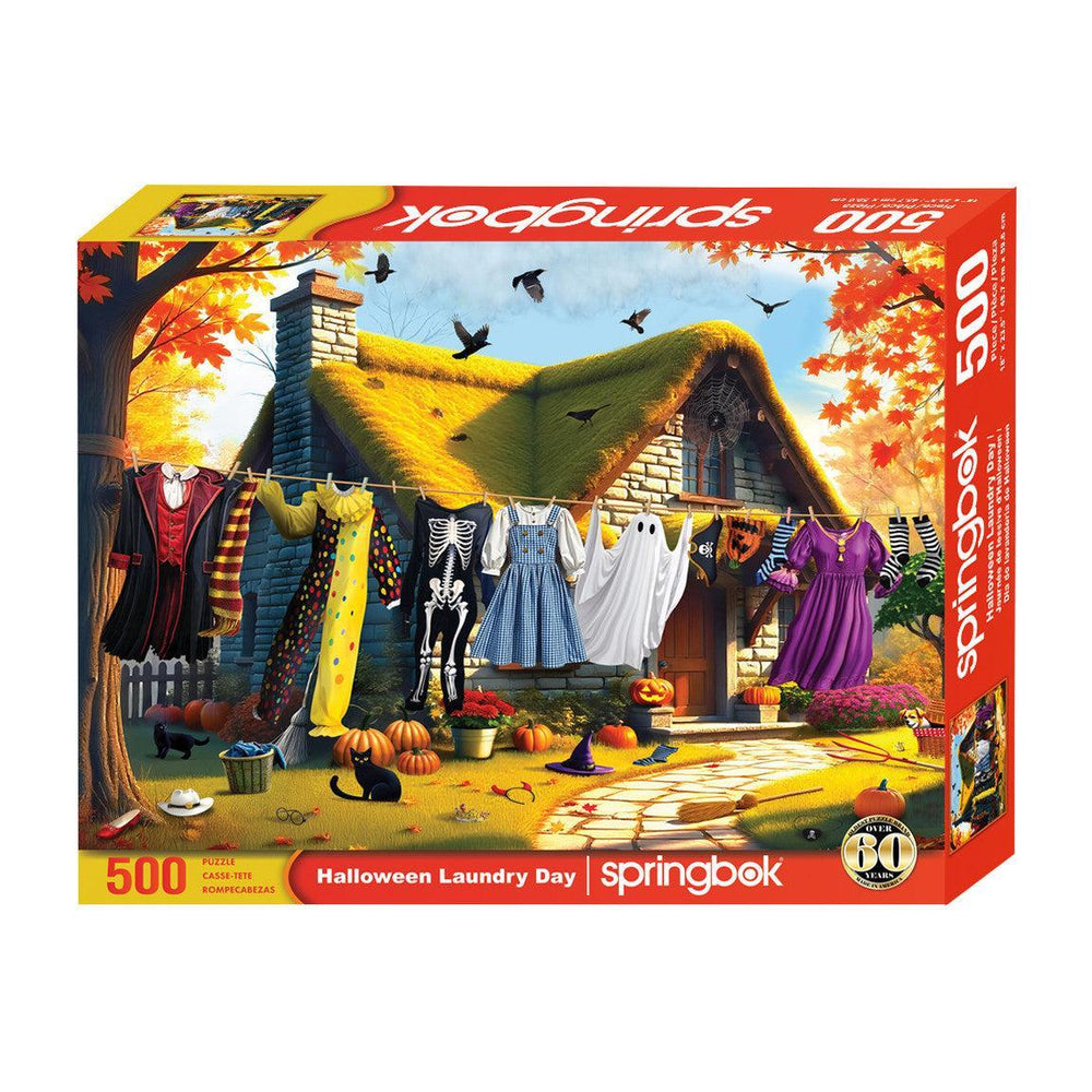 Halloween Laundry Day 500 Piece Jigsaw Puzzle Springbok (ONLINE ORDER ONLY)