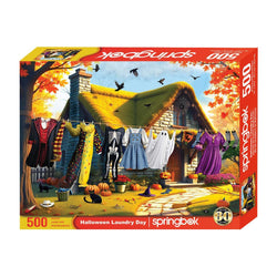 Halloween Laundry Day 500 Piece Jigsaw Puzzle Springbok (ONLINE ORDER ONLY)