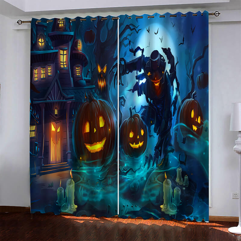 Halloween Hallowmas Curtains Blackout Window Drapes (Online Order Only)
