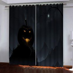 Halloween Pattern Curtains Blackout Window Drapes (Online Order Only)