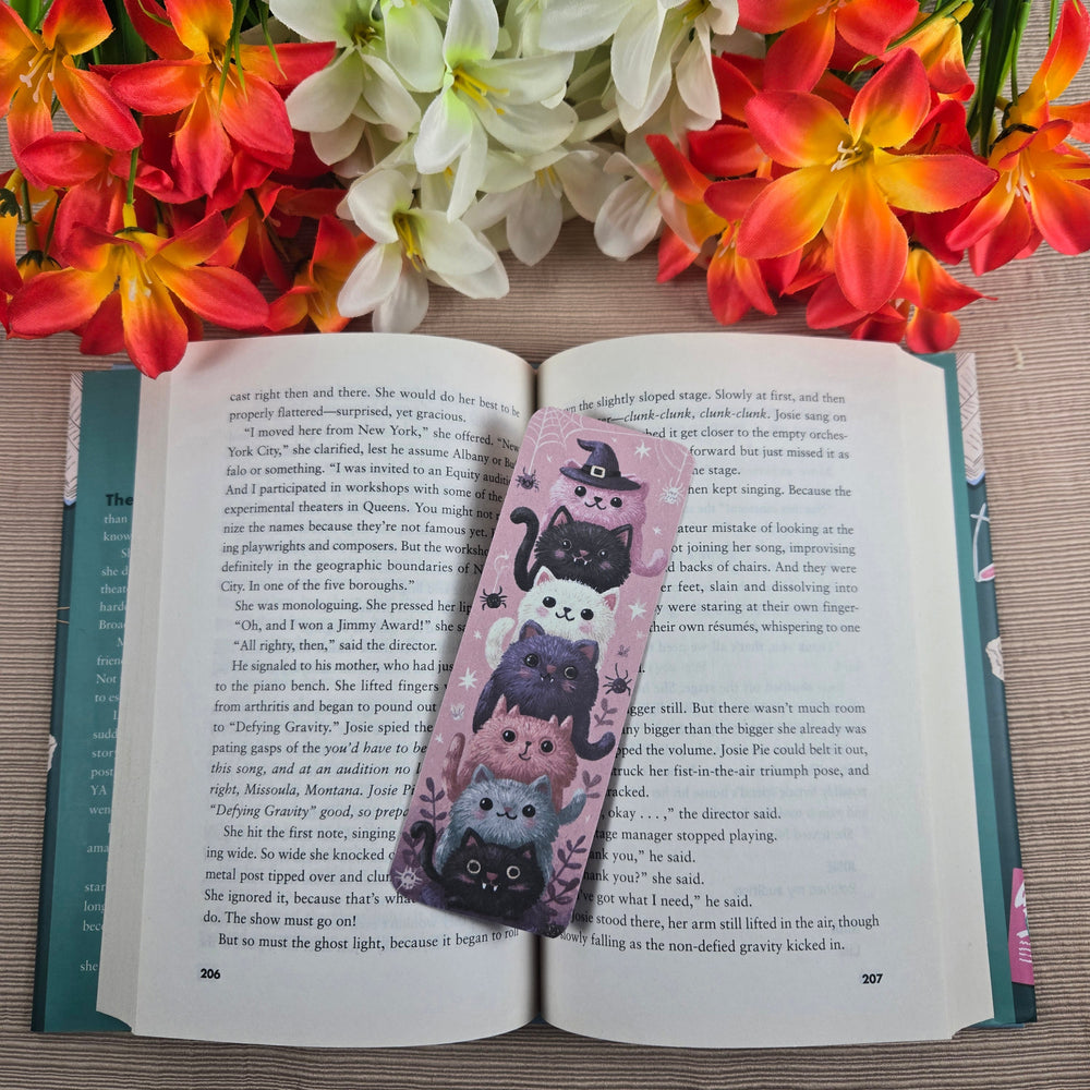Cute Stacked Cats Halloween Bookmark (ONLINE ORDER ONLY)