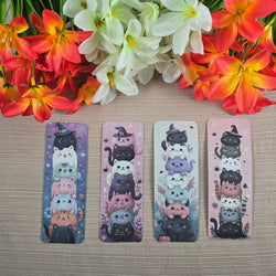 Cute Stacked Cats Halloween Bookmark (ONLINE ORDER ONLY)
