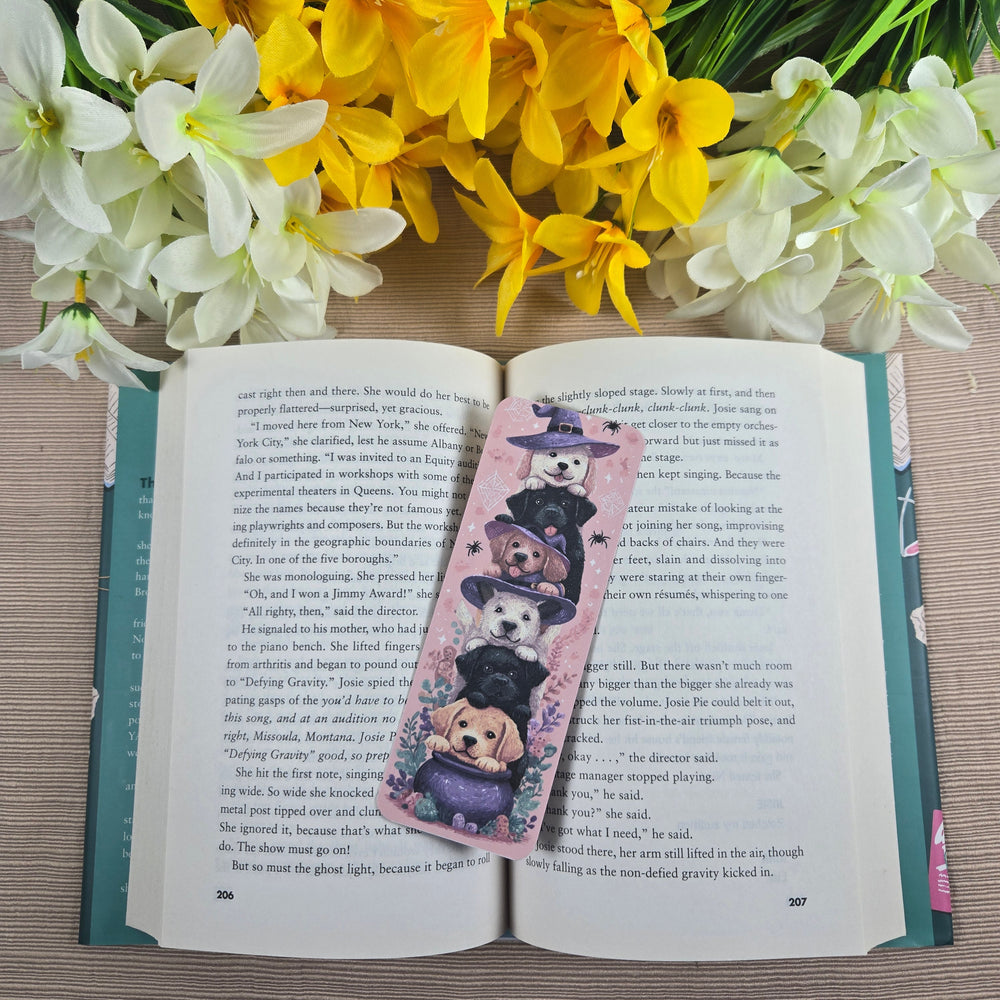 Cute Stacked Dogs Halloween Bookmark (ONLINE ORDER ONLY)
