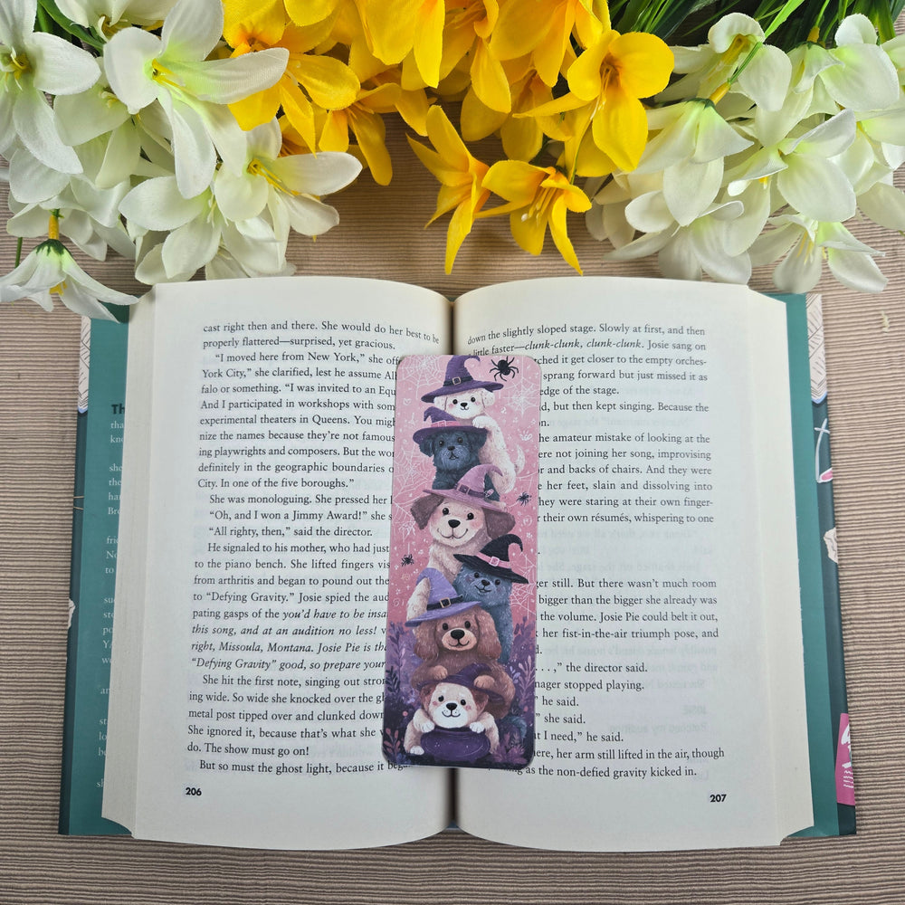 Cute Stacked Dogs Halloween Bookmark (ONLINE ORDER ONLY)