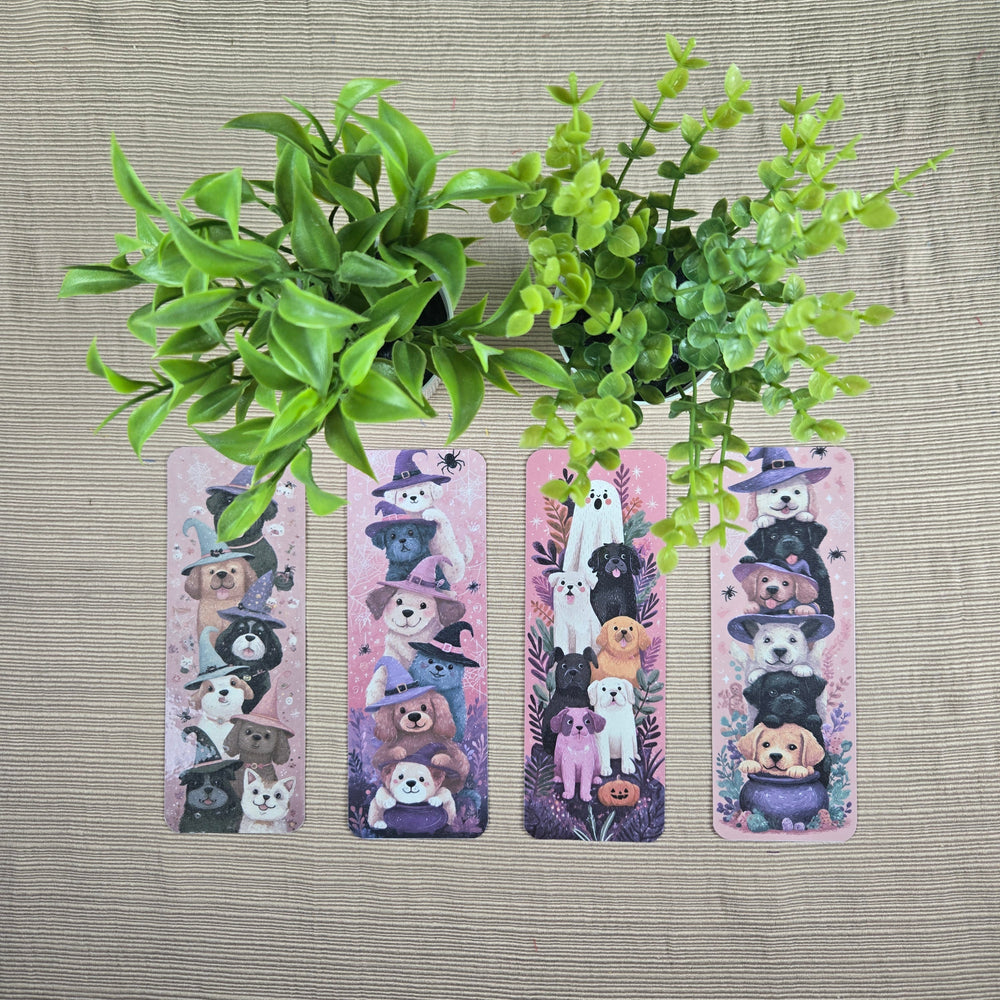 Cute Stacked Dogs Halloween Bookmark (ONLINE ORDER ONLY)