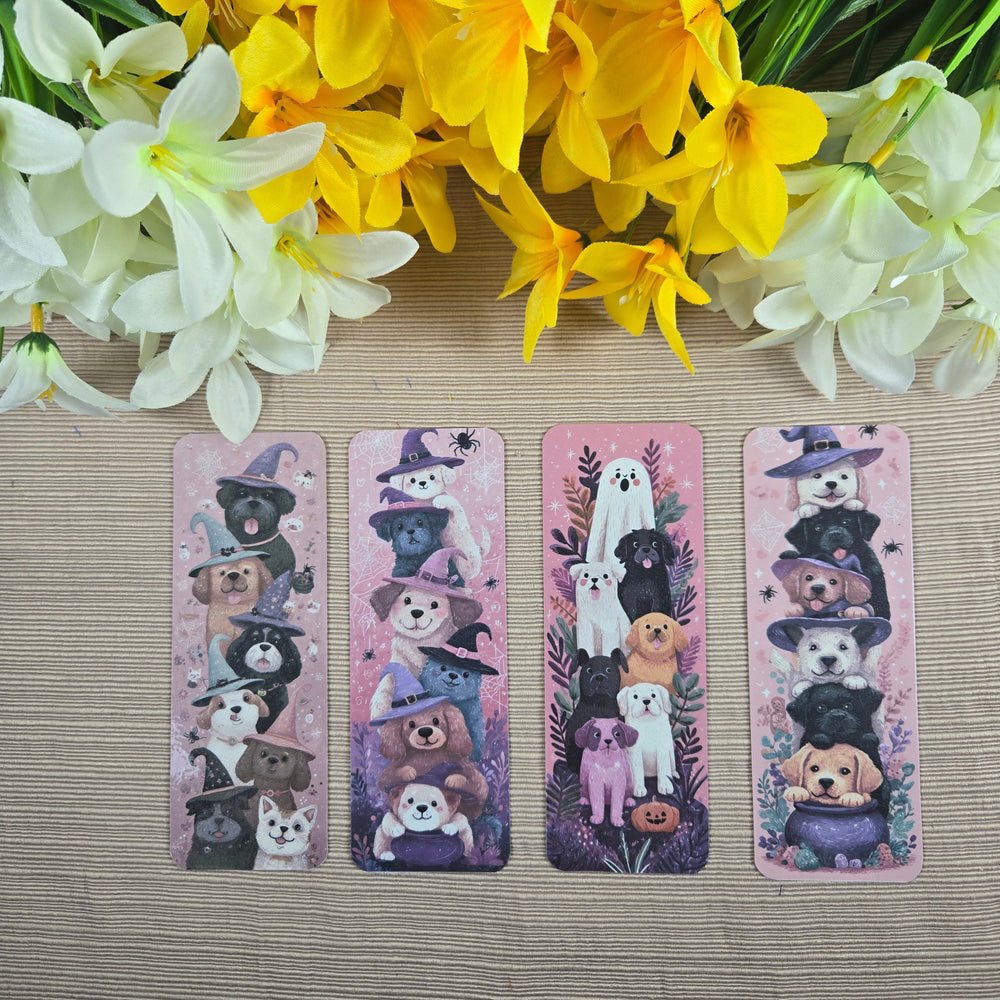Cute Stacked Dogs Halloween Bookmark (ONLINE ORDER ONLY)