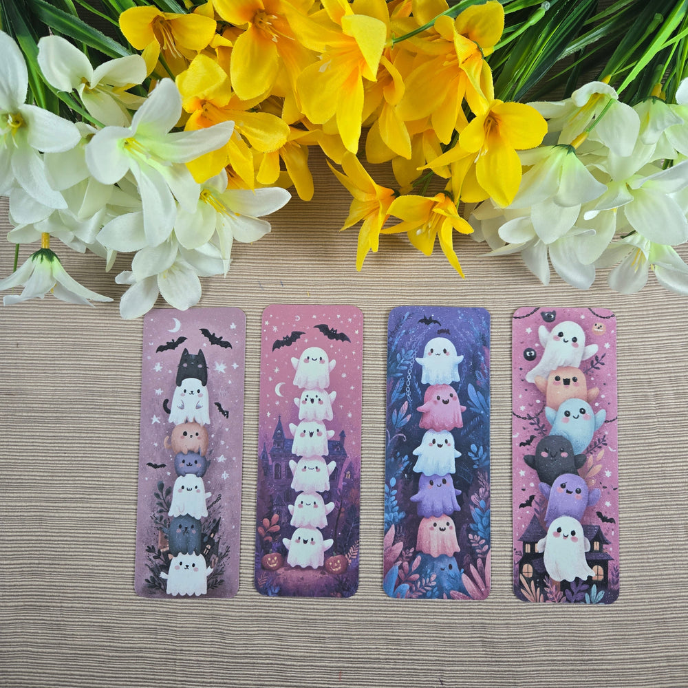 Cute Stacked Ghosts Halloween Bookmark (ONLINE ORDER ONLY)